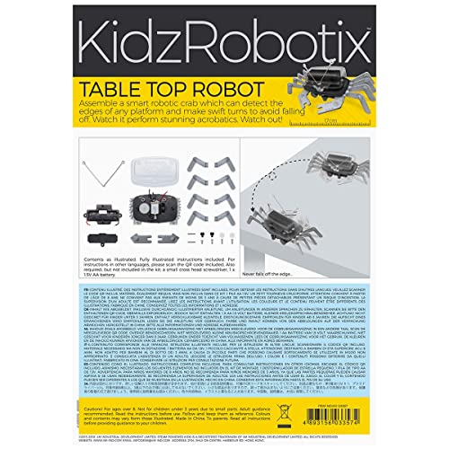 4M 5576 Table Top Robot – DIY Robotics Stem Toys, Engineering Edge Detector Gift for Kids & Teens, Boys & Girls (Packaging May Vary) | The Storepaperoomates Retail Market - Fast Affordable Shopping