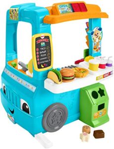 Fisher-Price Laugh & Learn Servin’ Up Fun Food Truck, Interactive Play Center With Smart Stages Learning Content For Toddlers Ages 18 Months And Up