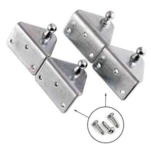 Gas Spring Lift Support Mounting Brackets 10mm Ball Stud – (2 Pair – 10 Millimeter)
