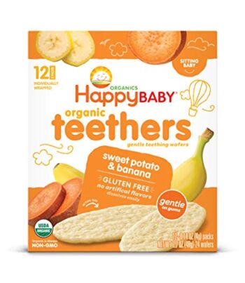 Happy Baby Organics Teether, Banana & Sweet Potato, 12 Count, Pack of 6 | The Storepaperoomates Retail Market - Fast Affordable Shopping
