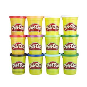 Play-Doh Bulk Winter Colors 12-Pack of Non-Toxic Modeling Compound, 4-Ounce Cans
