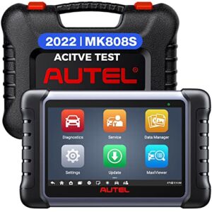 Autel Scanner MaxiCOM MK808S, 2022 Bidirectional Tool Updated of MaxiCheck MX808 MK808, 28+ Service, Active Test, All System Diagnosis, Injector Coding/EPB/BMS/SAS/TPMS/AutoVIN/ABS, FCA Autoauth