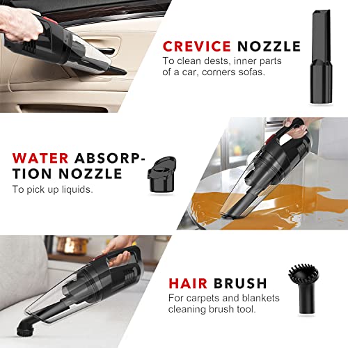 Whall Handheld Vacuum Cordless, Hand Vacuum Cleaner 8500PA Suction,Cordless Hand Vacuum with LED Light, Car Vacuum Cordless, Dry/Wet Hand Held Vacuum Rechargeable,Portable Vacuum | The Storepaperoomates Retail Market - Fast Affordable Shopping