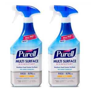 PURELL Multi Surface Disinfectant Spray, Citrus Scent, 28 fl oz Capped Bottle with Spray Trigger in Pack (Pack of 2) – 2844-02-ECCAL
