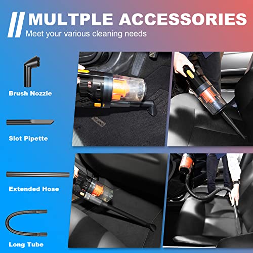KOWASIS Car Vacuum Cleaner,Portable Car Vacuum High Power 150W/7500Pa, Handheld Vacuum for Car Interior Accessories Cleaning with Wet or Dry for Men/Women, 16.4 Ft Corded (Black) | The Storepaperoomates Retail Market - Fast Affordable Shopping