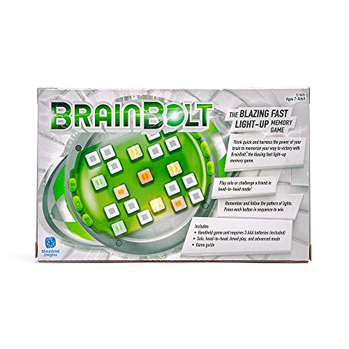 Educational Insights BrainBolt Brain Teaser Memory Game, Stocking Stuffer Teens & Adults, 1 or 2 Players, Ages 7+ | The Storepaperoomates Retail Market - Fast Affordable Shopping