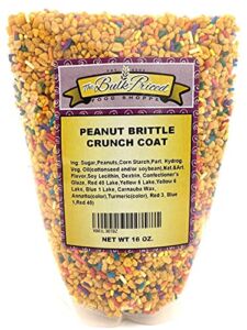 Peanut Brittle Crunch Coat Ice Cream Topping (1 lb. Resealable Zip Lock Stand Up Bag)