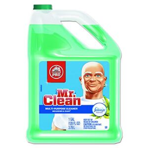 Mr. Clean Multipurpose Cleaning Solution with Febreze, 128 oz. Capacity Bottle, Meadows and Rain Scent