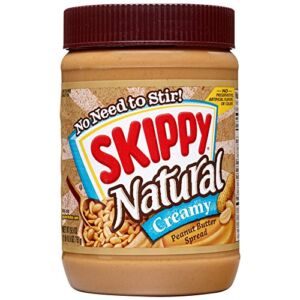 Skippy Natural Peanut Butter, Creamy, 26.5 oz