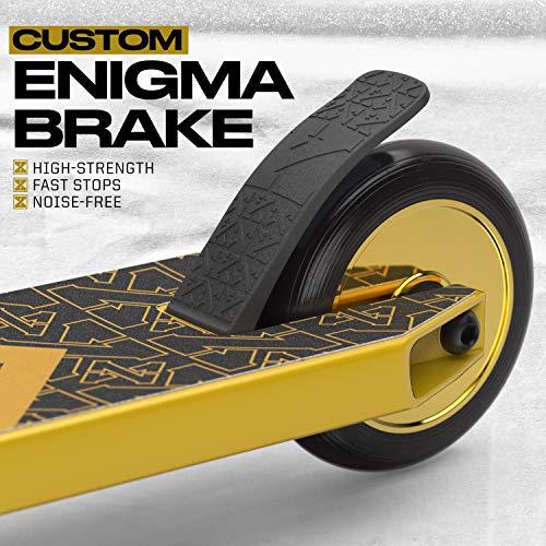 Fuzion Pro Scooters – Stunt Scooter for Kids 8 Years and Up – Perfect for Beginners Boys and Girls – Best Trick Scooter for BMX Freestyle Tricks (2018 Gold) | The Storepaperoomates Retail Market - Fast Affordable Shopping