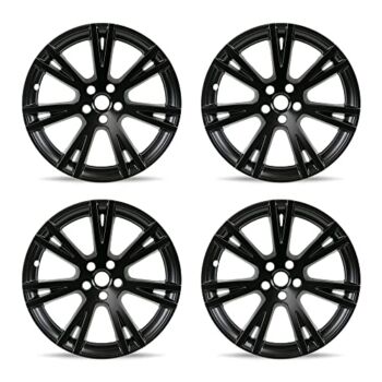 Mayde 19-Inch Wheel Covers fits 2020-2022 Tesla Model Y Rims, Replacement Hub Caps (Set of 4, Matte Black) | The Storepaperoomates Retail Market - Fast Affordable Shopping