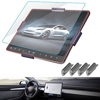 SUMK Model 3/Y Tempered Glass Screen Protector Model 3 Model Y 15″ Center Control Touchscreen Car Navigation Touch Screen Protector Tempered Glass 9H Anti-Scratch and Shock Resistant for Model 3 Screen Protector Upgrade | The Storepaperoomates Retail Market - Fast Affordable Shopping
