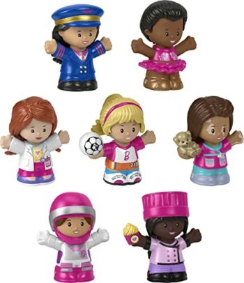 Barbie You Can Be Anything Figure Pack by Fisher-Price Little People, gift set of 7 figures for toddler and preschool pretend play | The Storepaperoomates Retail Market - Fast Affordable Shopping