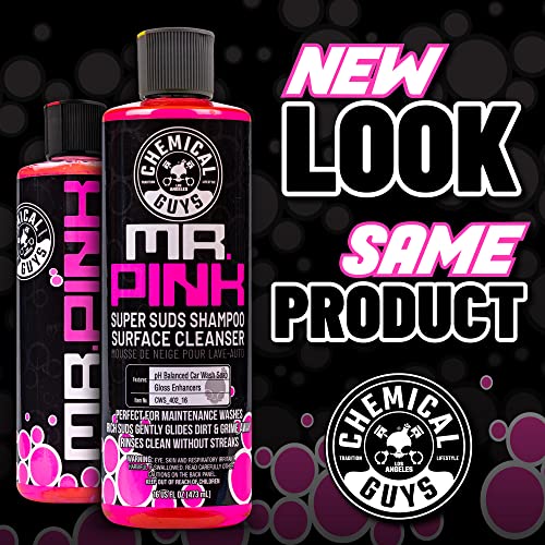 Chemical Guys CWS_402_16 Mr. Pink Foaming Car Wash Soap (Works with Foam Cannons, Foam Guns or Bucket Washes) Safe for Cars, Trucks, Motorcycles, RVs & More, 16 fl oz, Candy Scent | The Storepaperoomates Retail Market - Fast Affordable Shopping