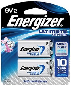 Energizer Ultimate Lithium 9V 2-Pack – L522BP2