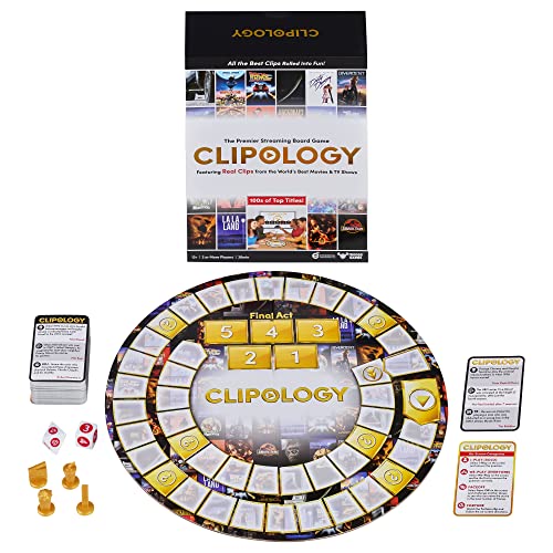 Clipology Game – The Premier Streaming Board Game Featuring Real Clips From The World’s Best Movies & TV Shows | The Storepaperoomates Retail Market - Fast Affordable Shopping