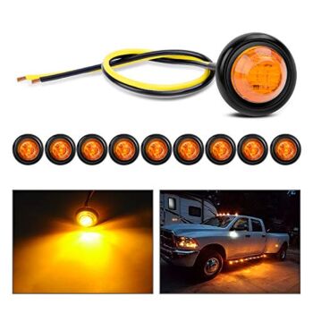 Nilight TL-03 10 PCS 3/4” Round Clearance LED Front Rear Side Indicator Bullet Marker Light for Truck RV Car Bus Trailer Van Caravan Boat (12V, Amber), 2 Years Warranty | The Storepaperoomates Retail Market - Fast Affordable Shopping