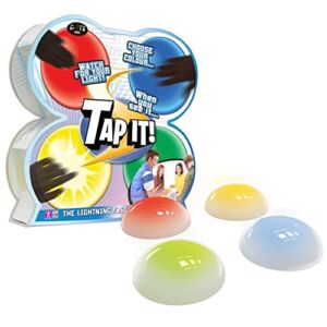 Fotorama Tap It Wireless Ultra High-Tech Pod Game, 4 Fun Games in One, Develop Hand-Eye Coordination, Agility, and Memory, Up to 8 Players, for Ages 6 and Up , White