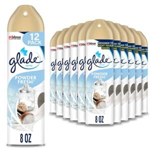 Glade Air Freshener, Aerosol, Powder Fresh, 8 Ounce (Pack of 12)