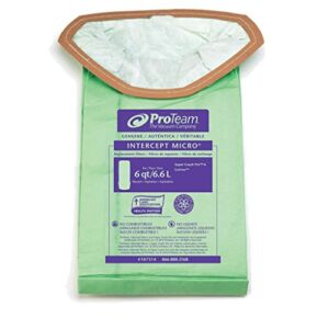 Zoom Supply Proteam 107314 Vacum Bags, Industrial-Grade Proteam SuperCoach Vacum Bags, SuperCoach Pro 6 Vacum Bag Filters — Trap Dangerous Airborne Invisible Partciulates