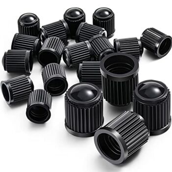20 Pack Tyre Valve Dust Caps for Car, Motorbike, Trucks, Bike, Bicycle (Black) | The Storepaperoomates Retail Market - Fast Affordable Shopping