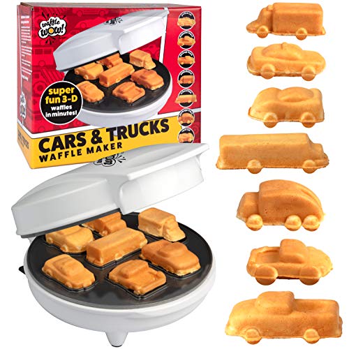 Car Mini Waffle Maker – Make 7 Fun, Different Race Cars, Trucks, and Automobile Vehicle Shaped Pancakes – Electric Non-Stick Pan Cake Kid’s Waffler Iron, Great for Holiday Breakfast or Unique Gift | The Storepaperoomates Retail Market - Fast Affordable Shopping