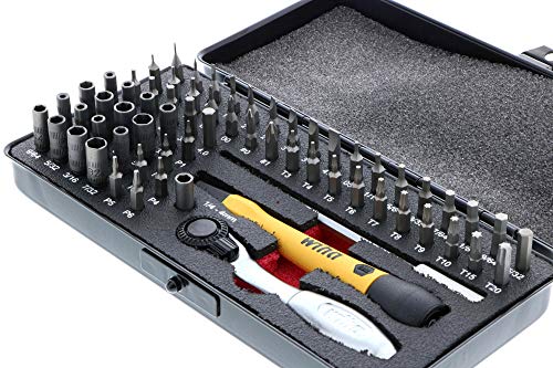 Wiha 75965 65 Piece System 4 ESD Safe Master Technician Ratchet and MicroBits Set | The Storepaperoomates Retail Market - Fast Affordable Shopping