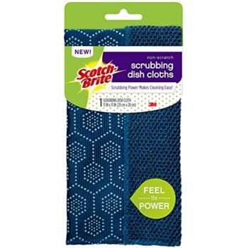 Scotch-Brite 11 in. x 11 in. x .1 in. Navy Polyester and Nylon Scrubbing Dish Cloth | The Storepaperoomates Retail Market - Fast Affordable Shopping