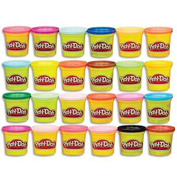 Play-Doh Modeling Compound 24-Pack Case of Colors, Non-Toxic, Multi-Color, 3-Ounce Cans, Ages 2 and up (Amazon Exclusive) | The Storepaperoomates Retail Market - Fast Affordable Shopping