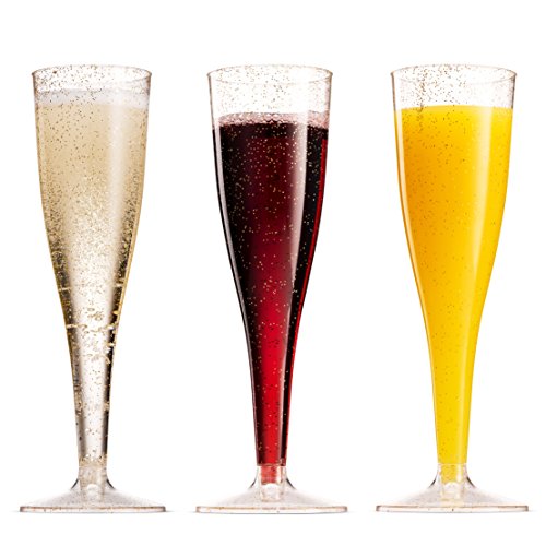100 Pack Plastic Champagne Flutes 5 Oz Clear Plastic Toasting Glasses Disposable Wedding Thanksgiving Party Cocktail Cups | The Storepaperoomates Retail Market - Fast Affordable Shopping