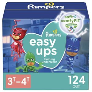 Pampers Easy Ups Training Pants Boys and Girls, 3T-4T (Size 5), 124 Count