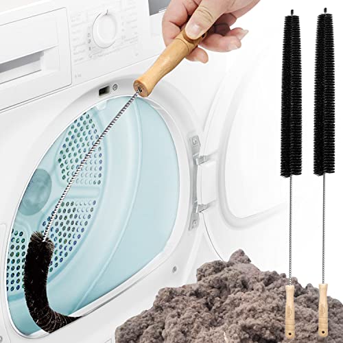 Holikme 2 Pack Dryer Vent Cleaner Kit Dryer Lint Brush Vent Trap Cleaner Long Flexible Refrigerator Coil Brush | The Storepaperoomates Retail Market - Fast Affordable Shopping