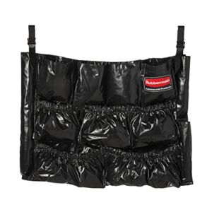 Rubbermaid Commercial Products Brute Caddy Bag, Black, Cleaning Tool and Supply Organizer for Brute Trash Cans