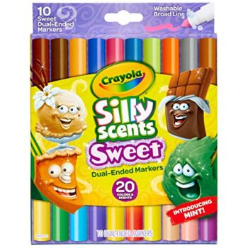 Crayola Silly Scents Dual Ended Markers, Sweet Scented Markers, 10 Count, Gift for Kids, Age 3, 4, 5, 6, Multi | The Storepaperoomates Retail Market - Fast Affordable Shopping