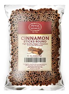 Spicy World Cinnamon Sticks 1.75 Pound Bulk Bag – 100 to 150 Sticks – Strong Aroma, Perfect for Baking, Cooking & Beverages – 3+ Inches Length – Cassia Saigon Cinnamon from Vietnam 28 Oz