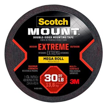 Scotch-Mount Extreme Double-Sided Mounting Tape Mega Roll 414H-Long-DC, 1 in x 400 in | The Storepaperoomates Retail Market - Fast Affordable Shopping