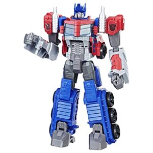 Transformers Toys Heroic Optimus Prime Action Figure – Timeless Large-Scale Figure, Changes into Toy Truck – Toys for Kids 6 and Up, 11-inch (Amazon Exclusive)