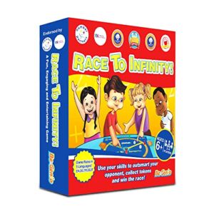BeGenio – Race to Infinity, Math Games for Kids 6-12, Fun Educational Board Games, Multi-Level Tabletop Games, Table Top Board Gaming to Enhance Your Child’s Math Skills