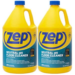 Zep Neutral pH Industrial Floor Cleaner. 1 Gallon (Case of 2) – ZUNEUT128 – Concentrated Pro Trusted All-Purpose Floor Cleaner