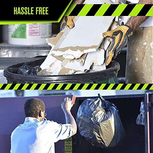 Heavy Duty 33 Gallon Trash Bags (Huge 100 Ct. /w Flap Ties) – 2 MIL equiv. Thick Gauge Large Black Plastic Garbage Liners for Kitchen, Home. Outdoor, Lawn, Yard, Contractors, Brute/Rubbermaid cans | The Storepaperoomates Retail Market - Fast Affordable Shopping