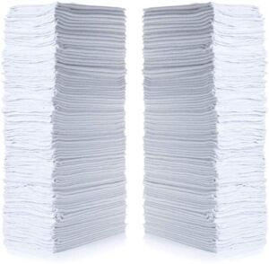Simpli-Magic 79006-100PK Shop Towels 14”x12”, White, 100 Pack