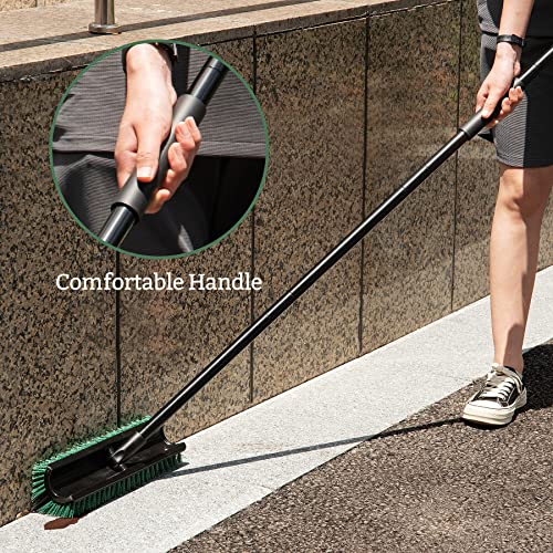 Eyliden 65.5″ Long Handle Double-Sided Floor Scrub Brush Triangle Brush – Professional Outdoor Corner Crevice Cleaning with Stiff Bristles,Applicable to Patio Bathroom Garage Kitchen Wall Tub Tile | The Storepaperoomates Retail Market - Fast Affordable Shopping