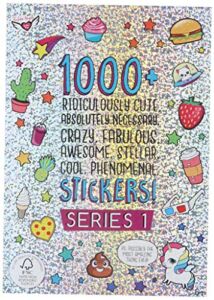 Fashion Angels 1000+ Ridiculously Cute Stickers for Kids – Fun Craft Stickers for Scrapbooks, Planners, Gifts and Rewards, 40-Page Sticker Book for Kids Ages 6+ and Up