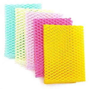 Olivia tree 5PCS Innovative Dish Washing Net Cloths,Scourer, Quick Dry,Perfect Scrubber for Washing Dishes 11″ by 11″