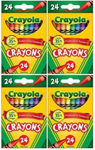 Crayola Classic Color Pack Crayons, 24 Count, (Pack of 4)