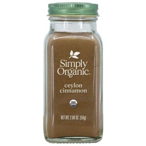 Simply Organic Ground Ceylon Cinnamon, Certified Organic, Vegan | 2.08 Ounce | Cinnamomum verum J. Presl