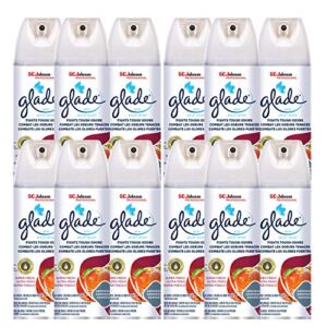 SC Johnson Professional, Glade Air Freshener and Odor Spray- Super Fresh Scent, 13.8 Oz (Pack Of 12)