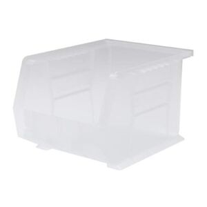 Akro-Mils 30239 AkroBins Plastic Storage Bin Hanging Stacking Containers, (11-Inch x 8-Inch x 7-Inch), Clear, (6-Pack)