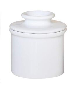 Butter Bell – The Original Butter Bell crock by L Tremain, a Countertop French Ceramic Butter Dish Keeper for Spreadable Butter, Glossy White