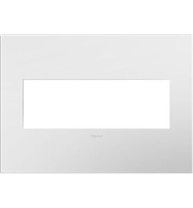 Legrand adorne 3-Gang Wall Plate in Gloss White-on-White, AWP3GWHW4 (4)